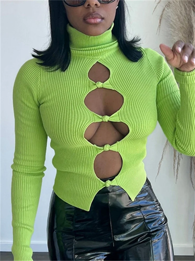 Women Hollow Out Slim Fit Shirts Long Sleeve Sexy Cutout Bodycon Crop Top Backless Ribbed Basic Tee Streetwear
Women Hollow Out Slim Fit Shirts Long Sleeve Sexy Cutout Bodycon Crop Top Backless Ribbed Basic Tee Streetwear