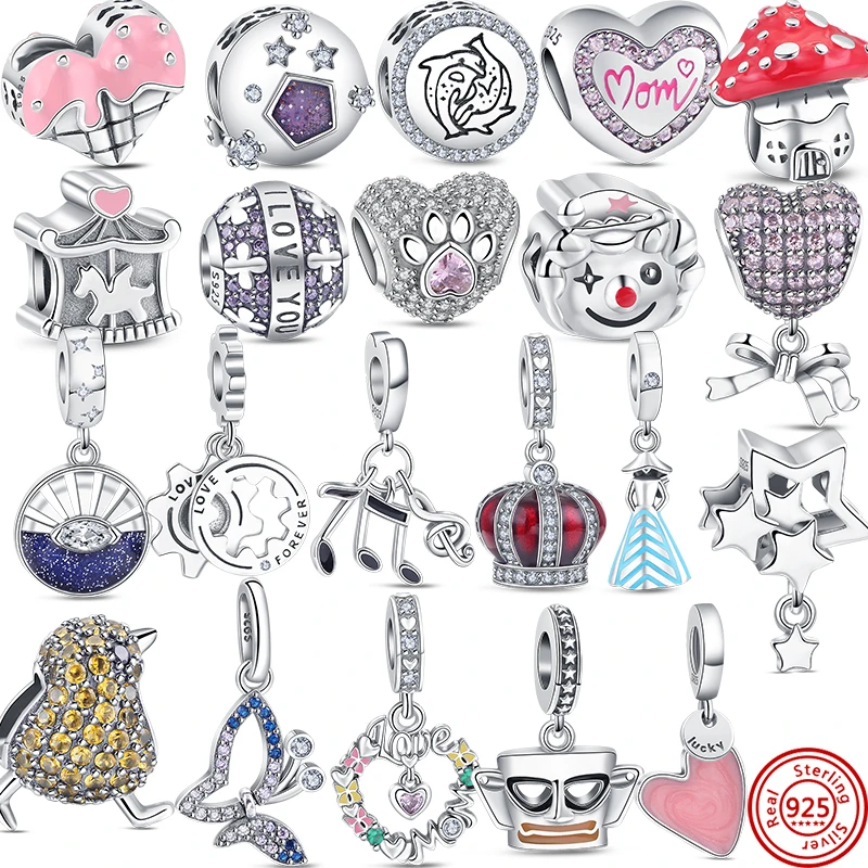 New Fit Original Pandora Dangle Charms Zircon Eye Star Clock Beads 925 Sterling Silver Bracelets Women Making Fashion Jewelry
New Fit Original Pandora Dangle Charms Zircon Eye Star Clock Beads 925 Sterling Silver Bracelets Women Making Fashion Jewelry