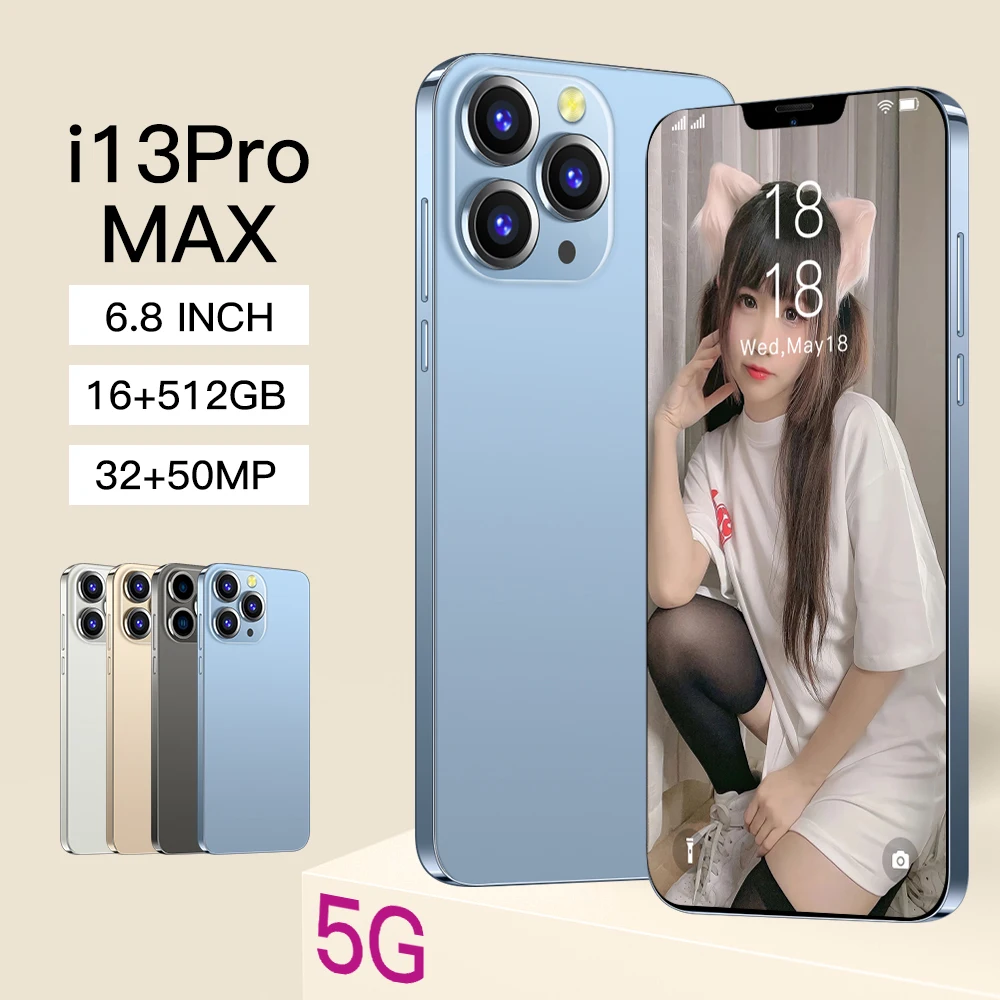 Смартфон i13 Pro max, 6,8 дюйма, 6800 мАч, Android 11, 16 + 512 ГБ
Смартфон i13 Pro max, 6,8 дюйма, 6800 мАч, Android 11, 16 + 512 ГБ