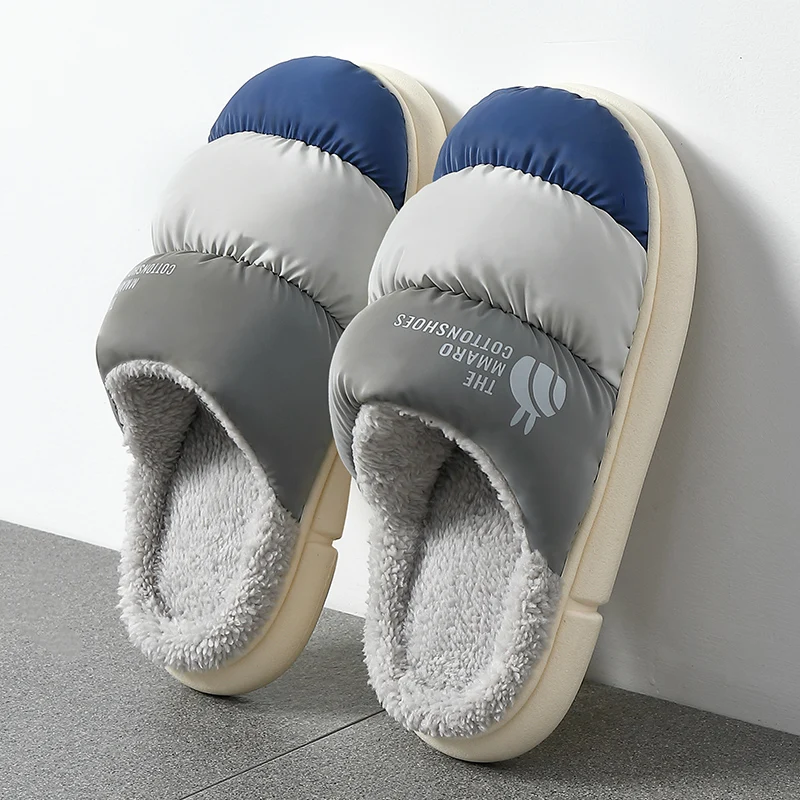 

Мужские зимние плюшевые ботинки на толстом мягком каблуке с нескользящей подошвой из ЭВА