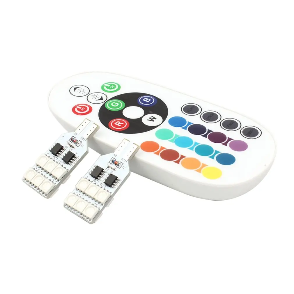 Colorful 12V 5050 12SMD Auto Remote Controlled Car RGB LED Interior Dome Wedge Reading Light Lamp Bulb Remote Control
Colorful 12V 5050 12SMD Auto Remote Controlled Car RGB LED Interior Dome Wedge Reading Light Lamp Bulb Remote Control