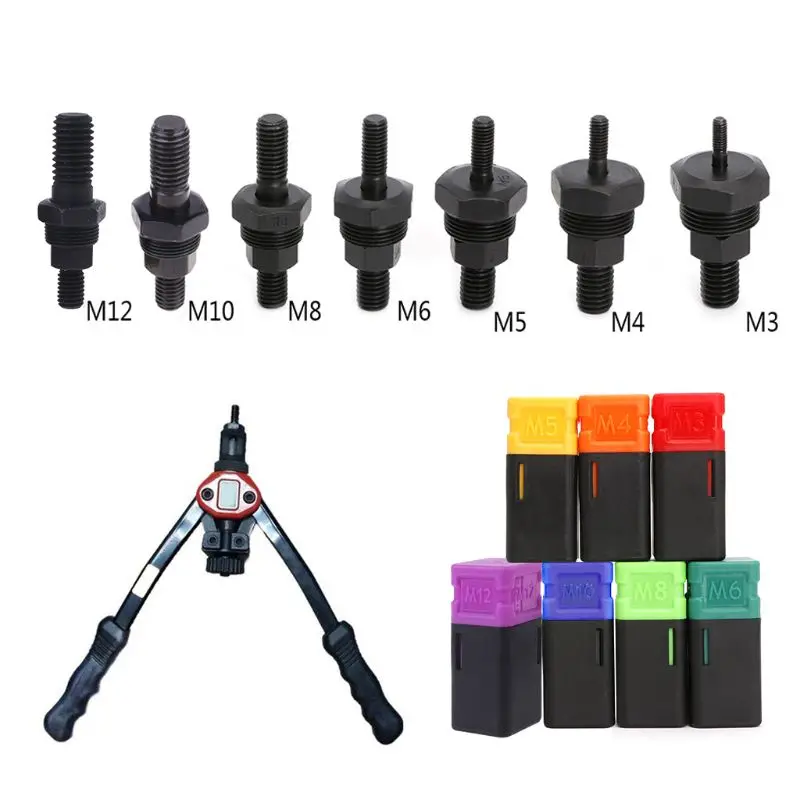 High Quality Riveter Gun Part Threaded Mandrel Replacement For Hand Nut Rivet Metric M3-M12
High Quality Riveter Gun Part Threaded Mandrel Replacement For Hand Nut Rivet Metric M3-M12