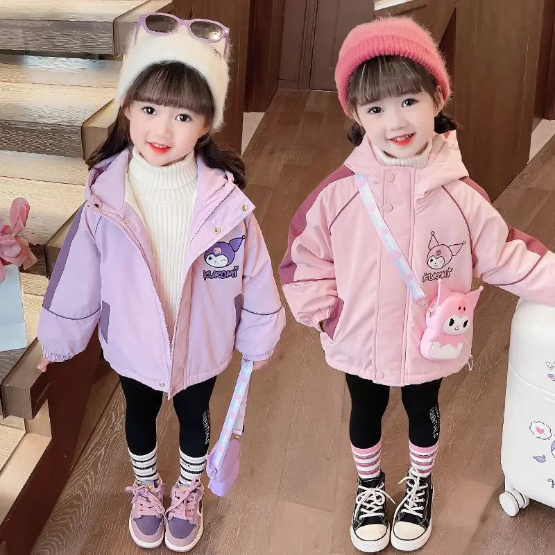 Sanrios Kuromi Anime Kawaii Girls Coat Autumn and Winter Western Sweet Cute Children Thickened Charge Coat Christmas Gifts
Sanrios Kuromi Anime Kawaii Girls Coat Autumn and Winter Western Sweet Cute Children Thickened Charge Coat Christmas Gifts