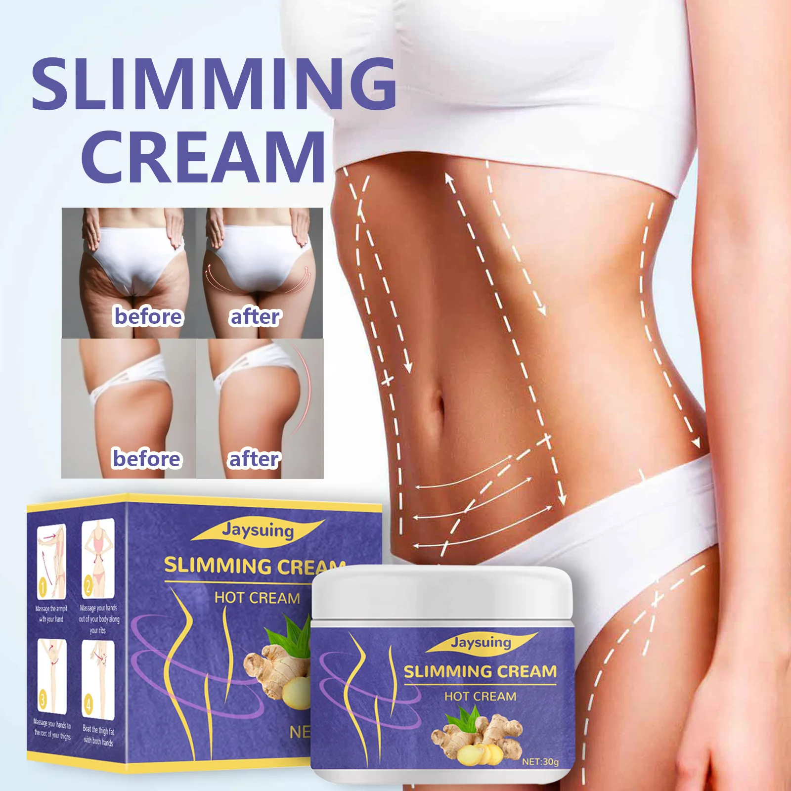 

Effective Slimming Cream Remove Cellulite Sculpting Weight Loss Lifting Firming Fat Burning Massage Shaping Body Care Products