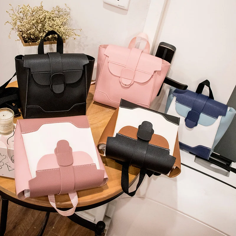 Women Chic Backpack School Bag Contrast Color Stitched Zipper Fashion Casual High Quality Mobile Phone Bag Shoulder Bag Backpack
Women Chic Backpack School Bag Contrast Color Stitched Zipper Fashion Casual High Quality Mobile Phone Bag Shoulder Bag Backpack