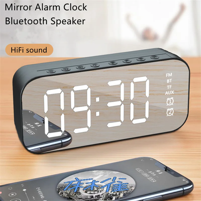 ChuHan Mirror Bluetooth Nirkabel Speaker Jam Alarm Radio FM Kotak Suara Jam Alarm CerminDesktop Pemutar Music Subwoofer Speaker
ChuHan Mirror Bluetooth Nirkabel Speaker Jam Alarm Radio FM Kotak Suara Jam Alarm CerminDesktop Pemutar Music Subwoofer Speaker