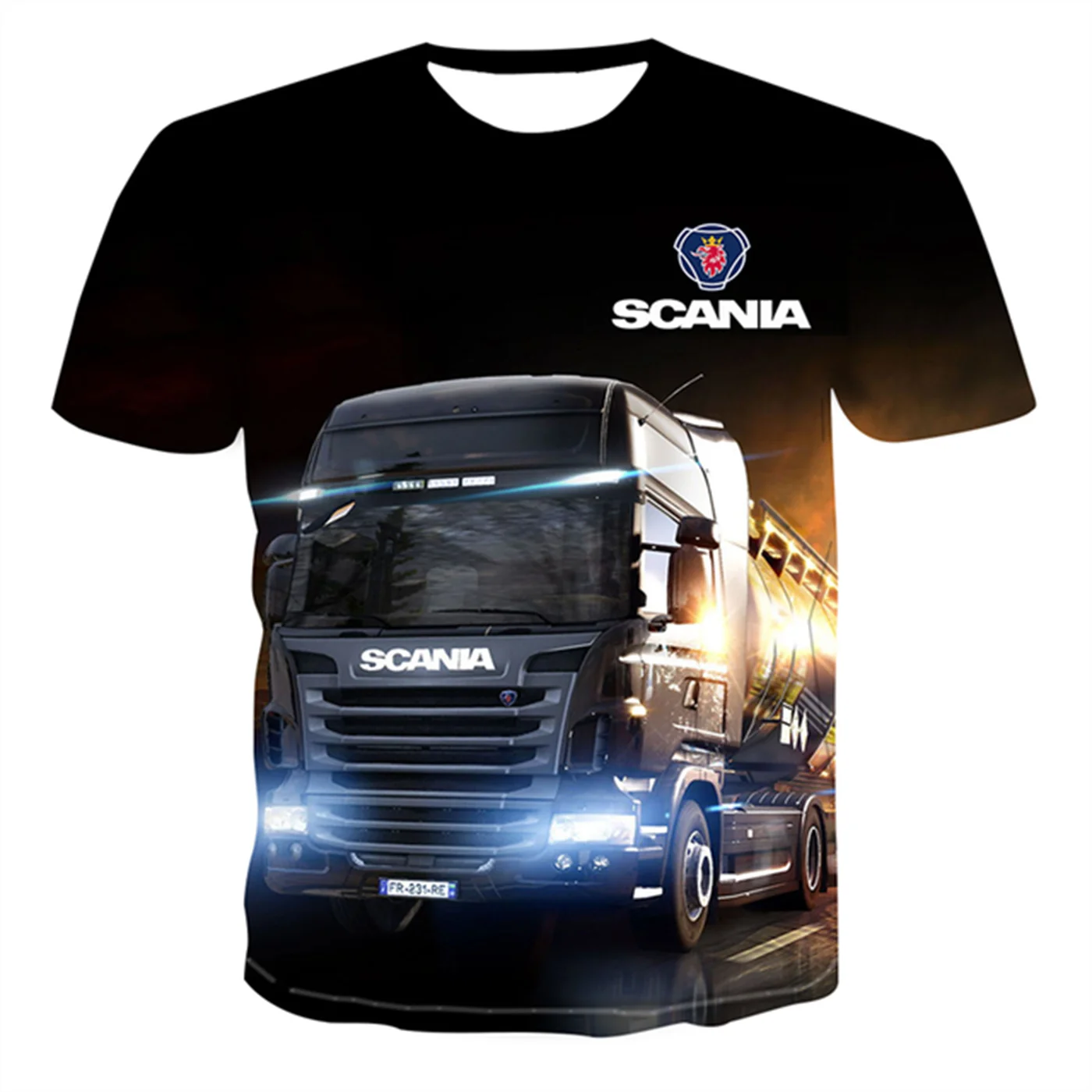 Fashionable Men and Women O-neck Short-sleeved T-shirt Heavy Truck 3D Casual Shirt Three-dimensional Summer Men's Plus Size Tops
Fashionable Men and Women O-neck Short-sleeved T-shirt Heavy Truck 3D Casual Shirt Three-dimensional Summer Men's Plus Size Tops