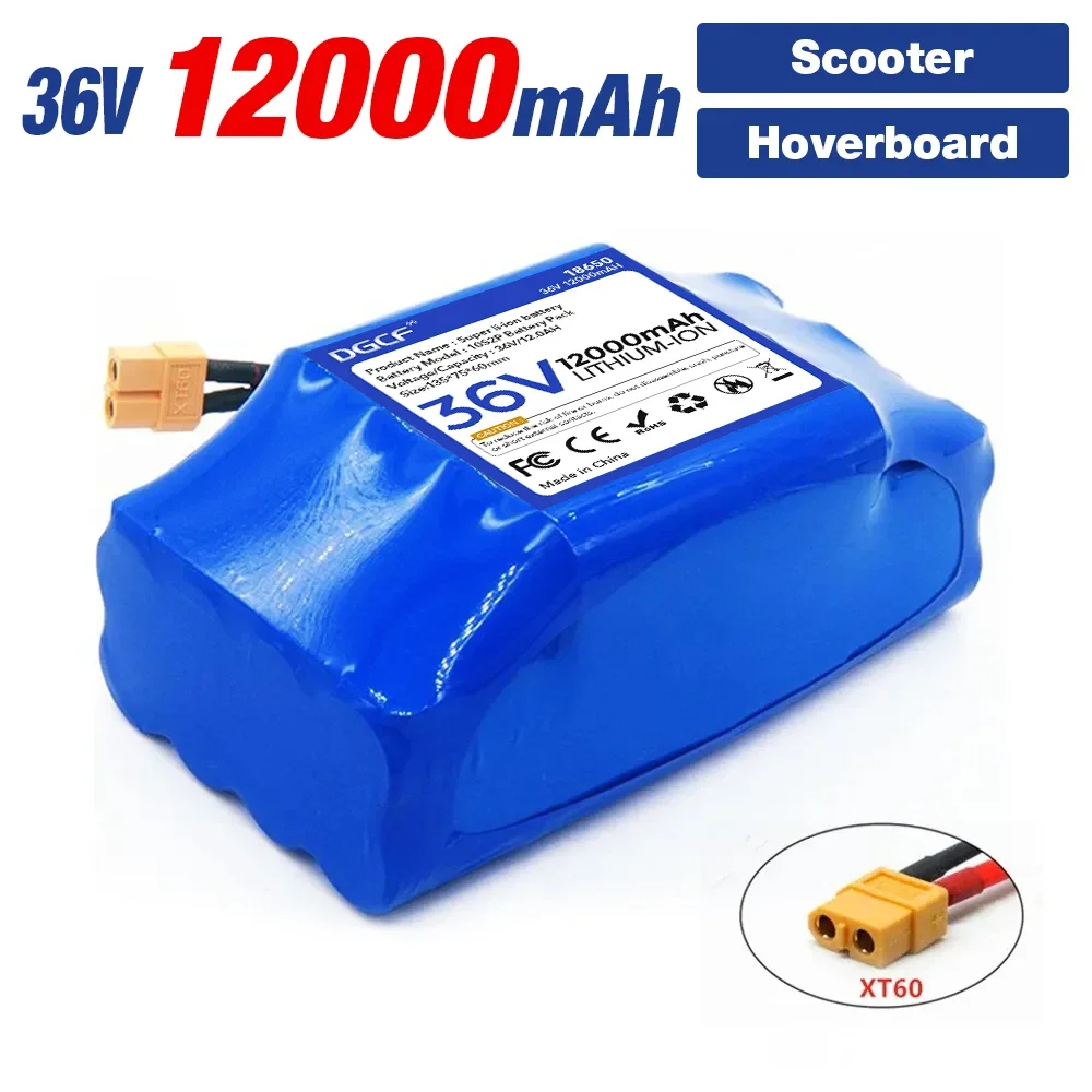 Original 36v 12.0Ah Rechargeable Lithium Battery 10S2P 12000mAh 18650 Electric Self Balancing Scooter Hoverboard Batteries
Original 36v 12.0Ah Rechargeable Lithium Battery 10S2P 12000mAh 18650 Electric Self Balancing Scooter Hoverboard Batteries