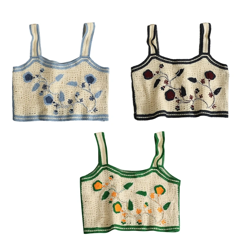 Новый стиль, Женский винтажный вязаный крючком кроп-топ без рукавов, с вышивкой, бисером, цветочным рисунком, жилет, цветная майка
Новый стиль, Женский винтажный вязаный крючком кроп-топ без рукавов, с вышивкой, бисером, цветочным рисунком, жилет, цветная майка