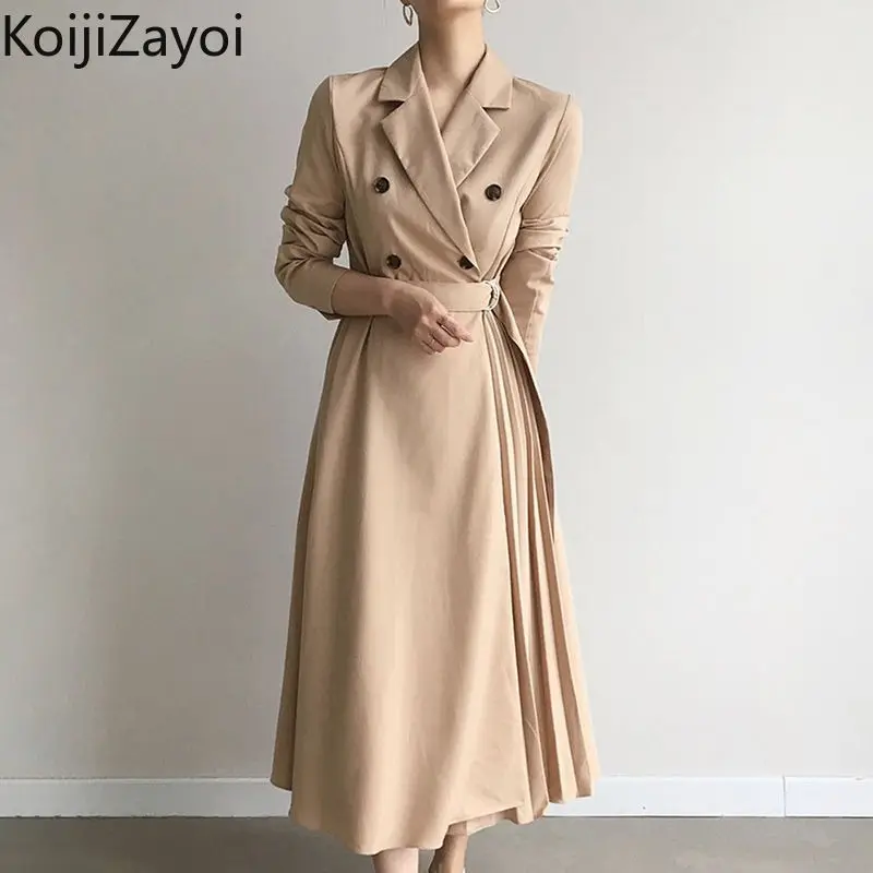 Женское офисное элегантное платье-блейзер Koijizayoi, новинка весны-осени 2022, модные женские плиссированные платья-трапеции, облегающие платья
Женское офисное элегантное платье-блейзер Koijizayoi, новинка весны-осени 2022, модные женские плиссированные платья-трапеции, облегающие платья