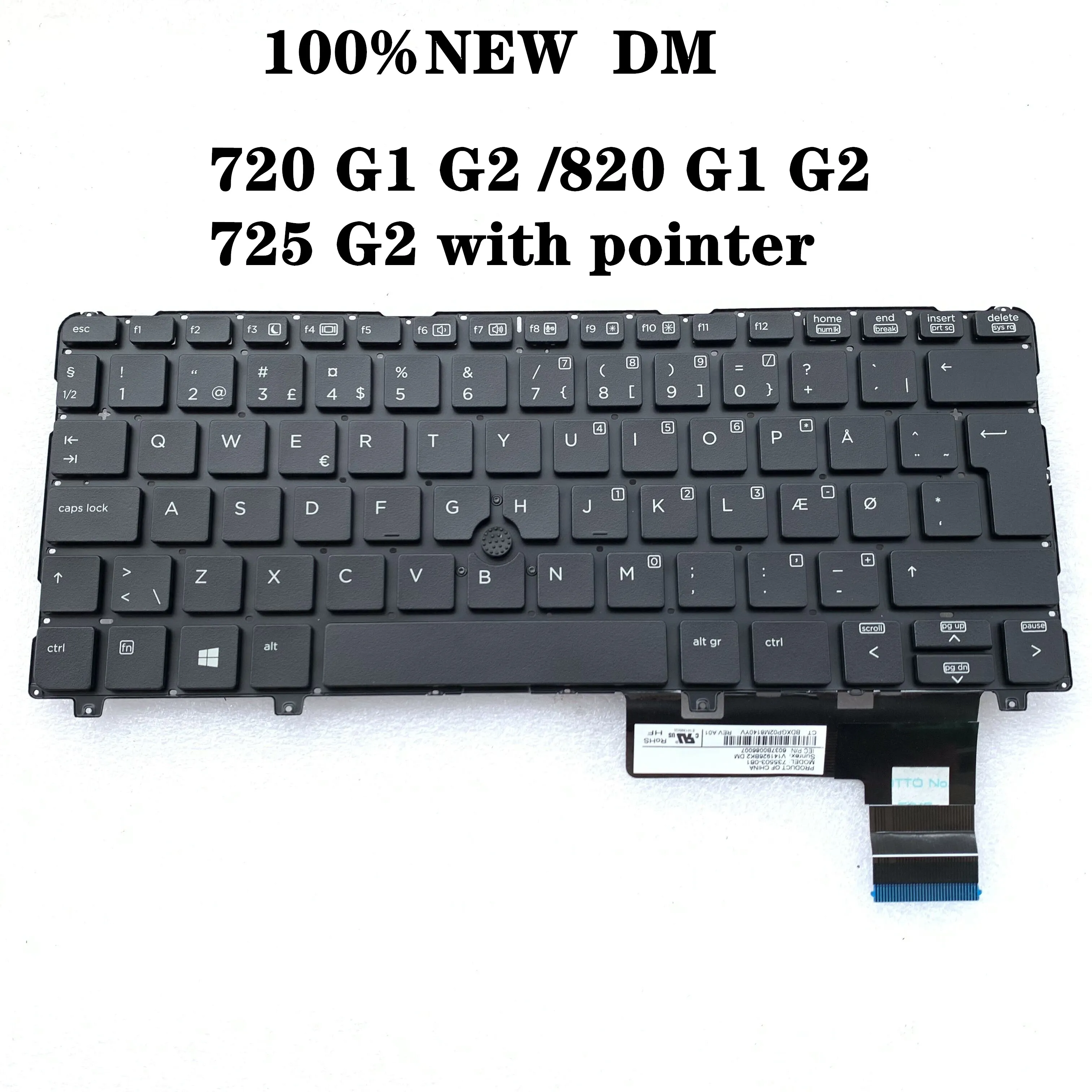 NEW DM laptop keyboard FOR HP EliteBook 820 G1 820 G2 720 G1 720 G2 725 G2 with pointer no frame V141926BK2 735503-081
NEW DM laptop keyboard FOR HP EliteBook 820 G1 820 G2 720 G1 720 G2 725 G2 with pointer no frame V141926BK2 735503-081