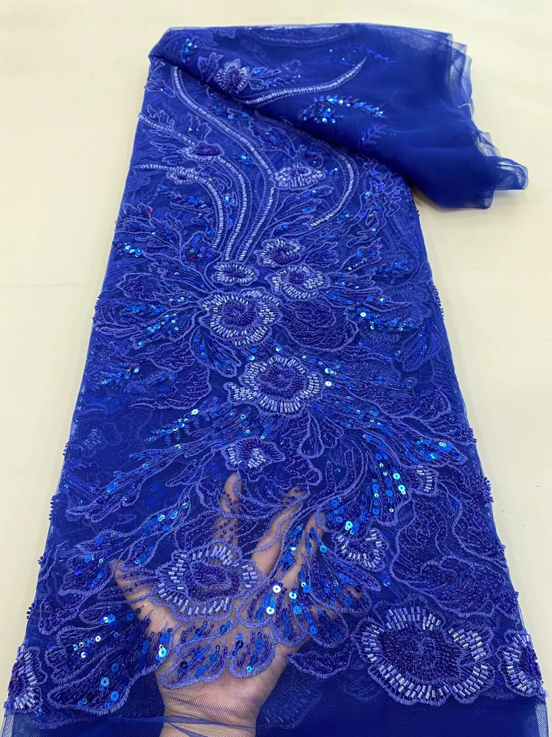 African Sequin Lace Fabrics Beaded Mesh Sequence Lace Fabrics 5 yards High Quality Wedding Party Dress Fabrics
African Sequin Lace Fabrics Beaded Mesh Sequence Lace Fabrics 5 yards High Quality Wedding Party Dress Fabrics
