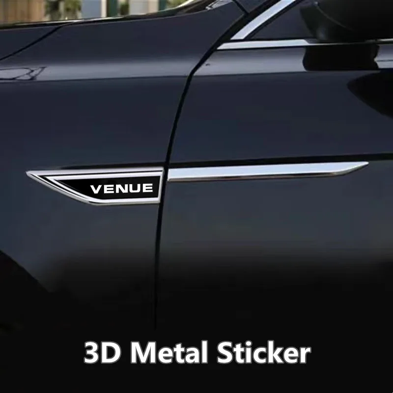 2pcs 3D Metal Badge Car Fender Sides Blade Sticker Badge Sticker Auto Styling for VENUE Car Sticker Accessories 
2pcs 3D Metal Badge Car Fender Sides Blade Sticker Badge Sticker Auto Styling for VENUE Car Sticker Accessories