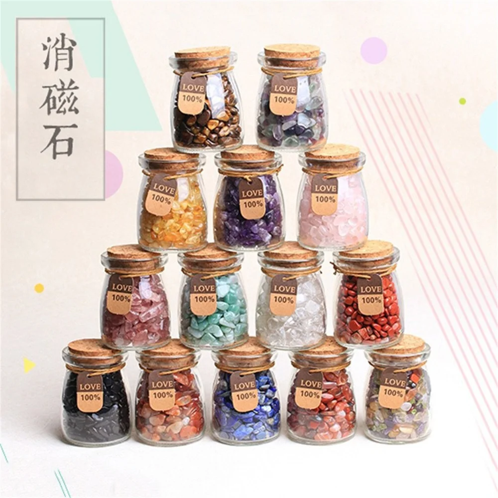 White Crystal Gravel Wishing Bottle Original Stone Mineral Specimen Glass Bottle Purple Yellow Pink Green Crystal Gravel
White Crystal Gravel Wishing Bottle Original Stone Mineral Specimen Glass Bottle Purple Yellow Pink Green Crystal Gravel
