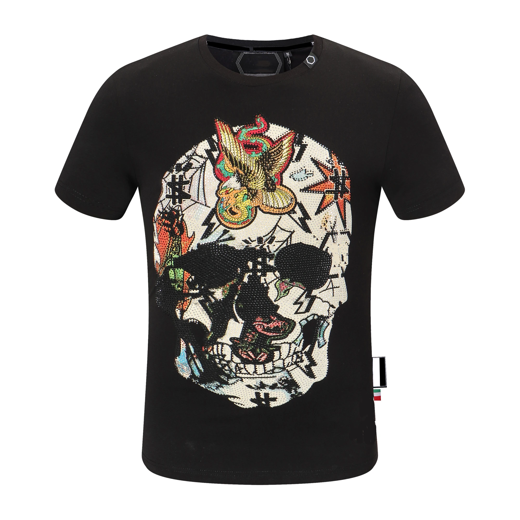 Summer Short Sleeve Men's T-Shirts Fashion Men O-neck Fitness Casual Slim Tops PP Men's Skulls Print Cotton Streetwear shirt
Summer Short Sleeve Men's T-Shirts Fashion Men O-neck Fitness Casual Slim Tops PP Men's Skulls Print Cotton Streetwear shirt