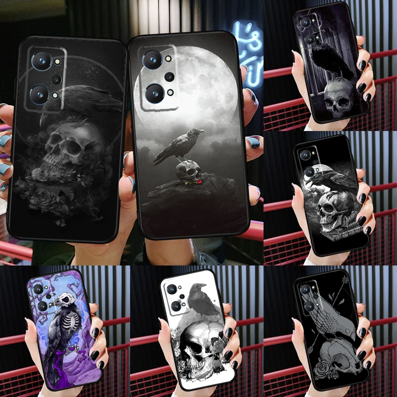 Raven Dark Crow Skull For Realme GT 2 Pro GT Neo 2 Master 8 Pro C21 C3 Case For OnePlus 9 10 Pro 9R Nord2 Cover
Raven Dark Crow Skull For Realme GT 2 Pro GT Neo 2 Master 8 Pro C21 C3 Case For OnePlus 9 10 Pro 9R Nord2 Cover