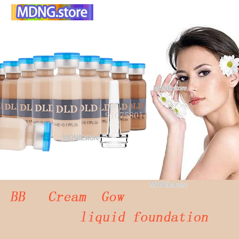 Korea 5ml Makeup BB Cream 10 Pieces/Set 5 Colors MesoWhite Brightening Ampoules Facial Beauty Salon Liquid Foundation Skin Cream
Korea 5ml Makeup BB Cream 10 Pieces/Set 5 Colors MesoWhite Brightening Ampoules Facial Beauty Salon Liquid Foundation Skin Cream