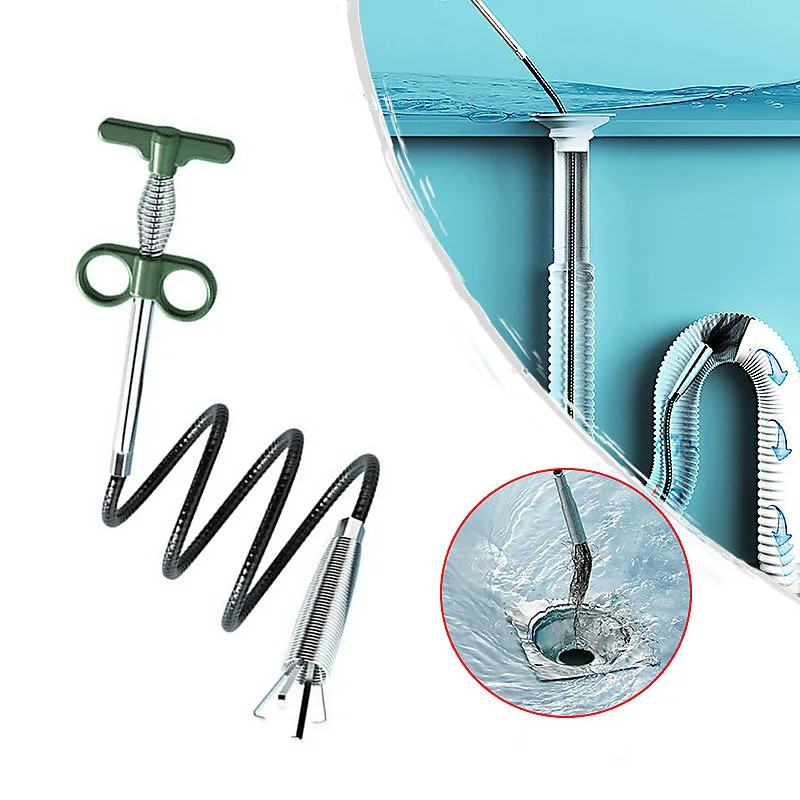 Sewer Pipe Unblocker Snake Spring Pipe Dredging Tool Kitchen Bathroom Sewer Hair Blocking Cleaning Tool Kitchen Accessories
Sewer Pipe Unblocker Snake Spring Pipe Dredging Tool Kitchen Bathroom Sewer Hair Blocking Cleaning Tool Kitchen Accessories