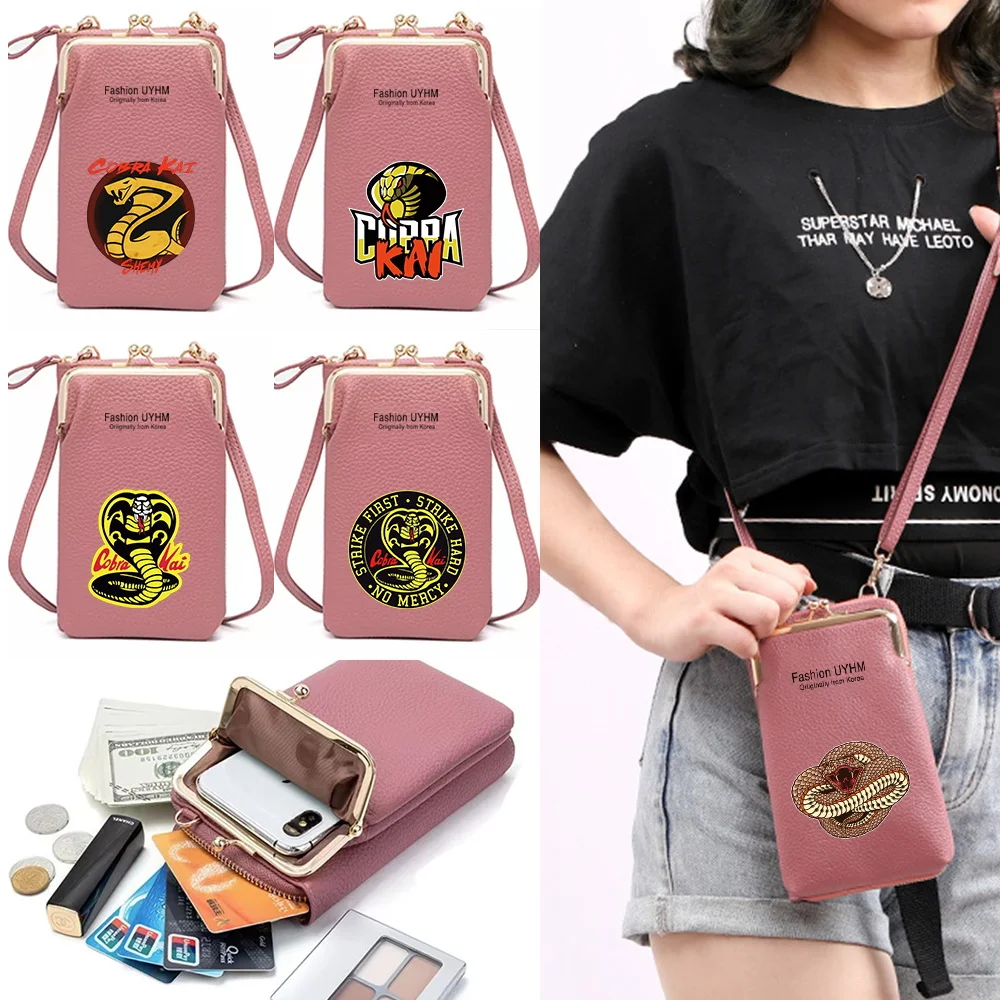 Mobile Phone Bags Women's Wallets Card Holder Pu Leather Shoulder Messenger Bag Cobra Print Handbags Universal Cell Phone Purse
Mobile Phone Bags Women's Wallets Card Holder Pu Leather Shoulder Messenger Bag Cobra Print Handbags Universal Cell Phone Purse