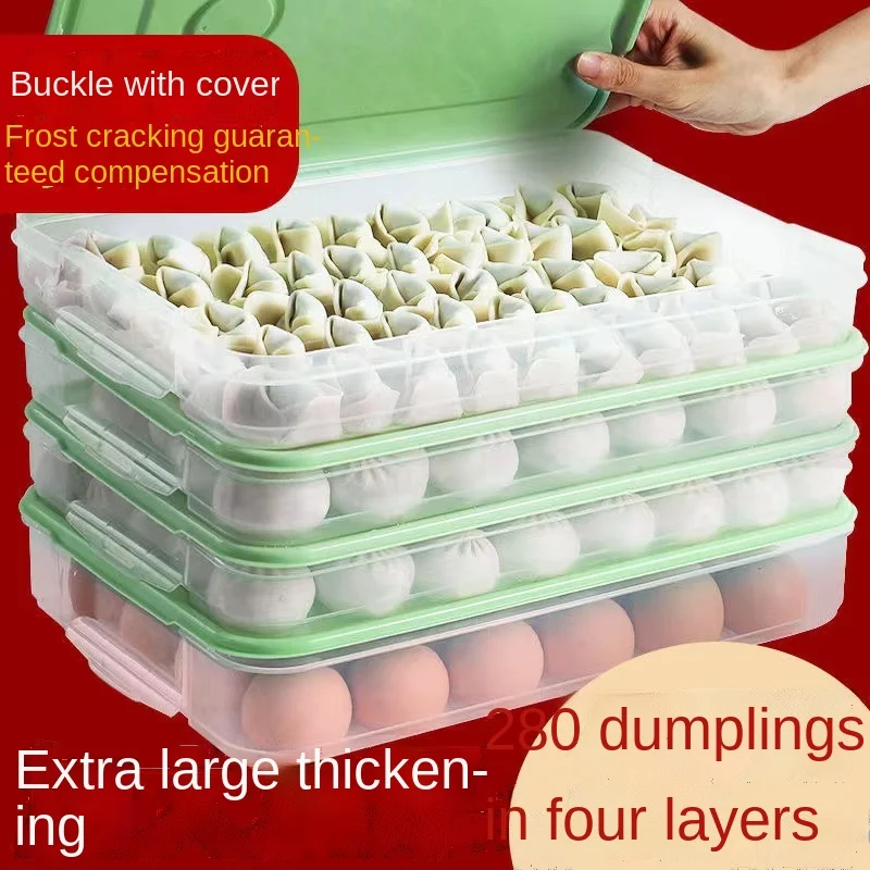 Dumpling box food storage box fresh-keeping box sealed household refrigerator frozen dumpling box wonton egg box multi-layer
Dumpling box food storage box fresh-keeping box sealed household refrigerator frozen dumpling box wonton egg box multi-layer
