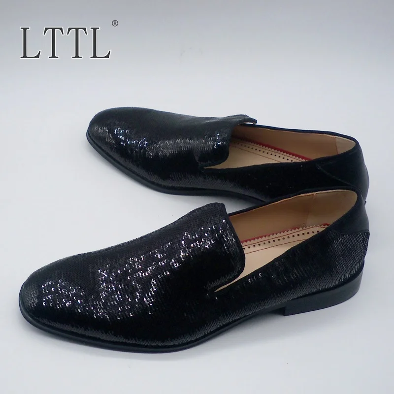 Luxury Fashion Black Glitter Mens Shoes High Quality Designer Loafers Handmade Dress Shoes Designer Party Wedding Office Shoes
Luxury Fashion Black Glitter Mens Shoes High Quality Designer Loafers Handmade Dress Shoes Designer Party Wedding Office Shoes