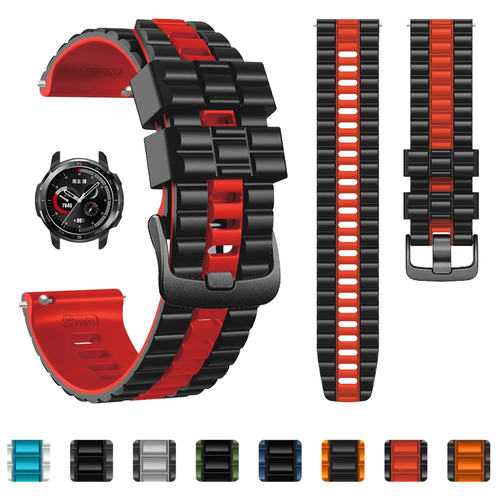 Band for HONOR Watch GS Pro / GS3 Silicone Strap for HONOR MagicWatch 2 46mm 22mm Watchband Replacement Bracelet Accessories
Band for HONOR Watch GS Pro / GS3 Silicone Strap for HONOR MagicWatch 2 46mm 22mm Watchband Replacement Bracelet Accessories