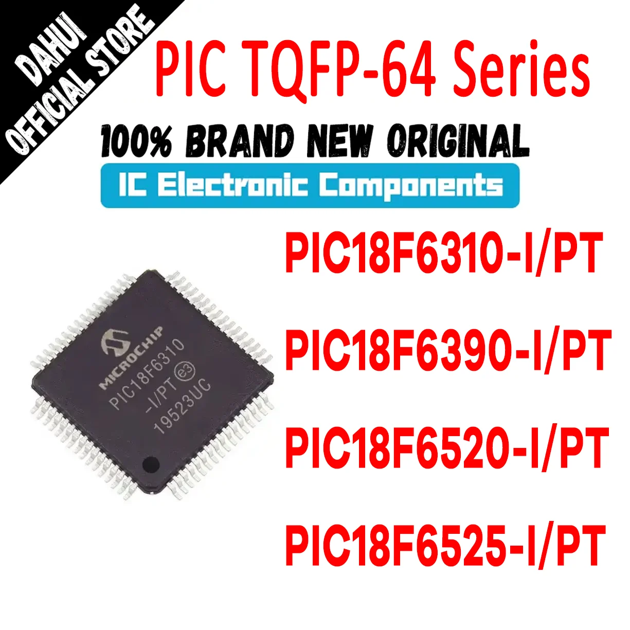 New PIC18F6310-I/PT PIC18F6390-I/PT PIC18F6520-I/PT PIC18F6525-I/PT PIC18F6310 PIC18F6390 PIC18F6520 PIC18F6525 PIC IC MCU Chip
New PIC18F6310-I/PT PIC18F6390-I/PT PIC18F6520-I/PT PIC18F6525-I/PT PIC18F6310 PIC18F6390 PIC18F6520 PIC18F6525 PIC IC MCU Chip