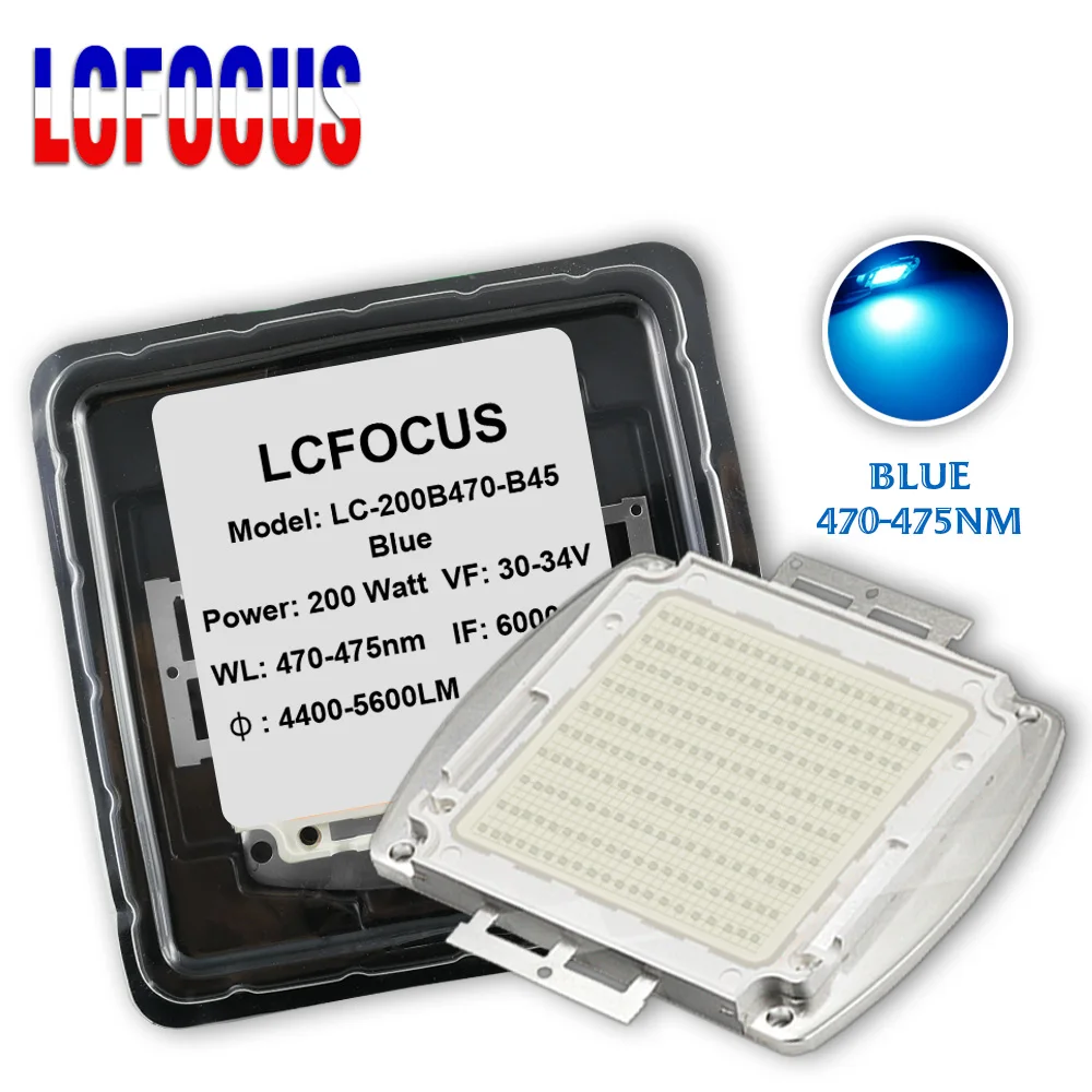 High Power LED Chip 200W Lake Blue 470-475nm 470nm 475nm COB Diode SMD For 100W 200W 300W 500W Watt Light Beads
High Power LED Chip 200W Lake Blue 470-475nm 470nm 475nm COB Diode SMD For 100W 200W 300W 500W Watt Light Beads