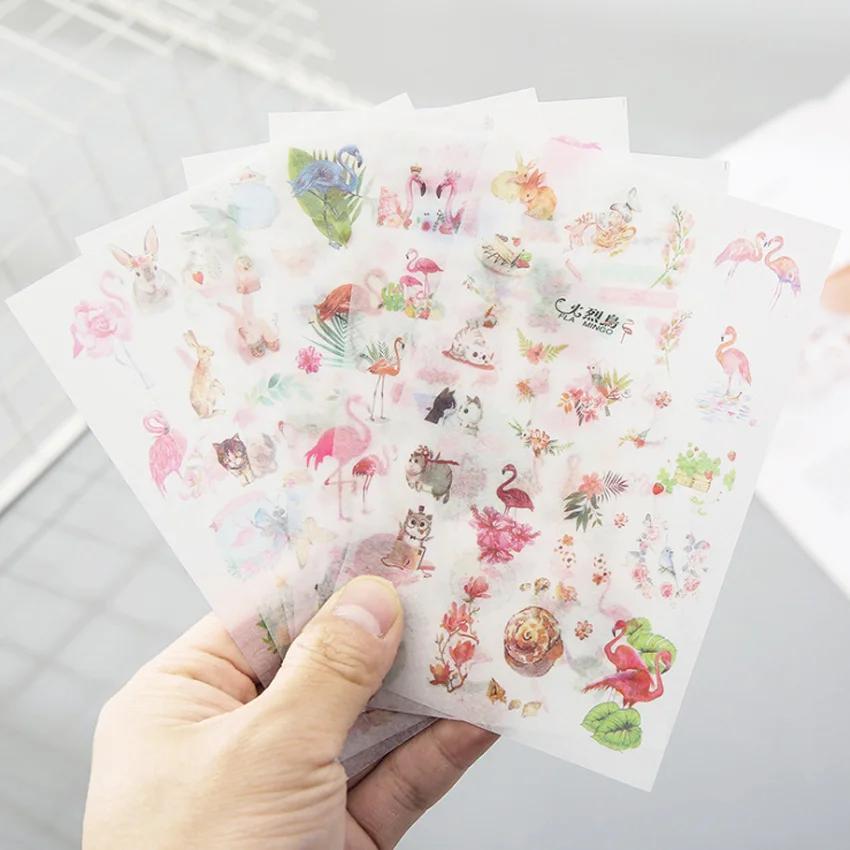 6pcs/lot New Fresh Flamingo Cartoon Diary Scrapbooking Albums Gift Package Decoration Girl Sticker
6pcs/lot New Fresh Flamingo Cartoon Diary Scrapbooking Albums Gift Package Decoration Girl Sticker