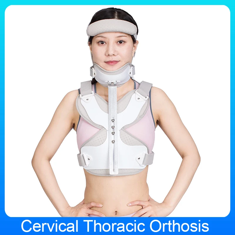 GHORTHOUD Medical Cervical Thoracic Orthosis Head Neck Chest Fixed Brace Traction Support Brace Spine Stretching Adjuatable
GHORTHOUD Medical Cervical Thoracic Orthosis Head Neck Chest Fixed Brace Traction Support Brace Spine Stretching Adjuatable