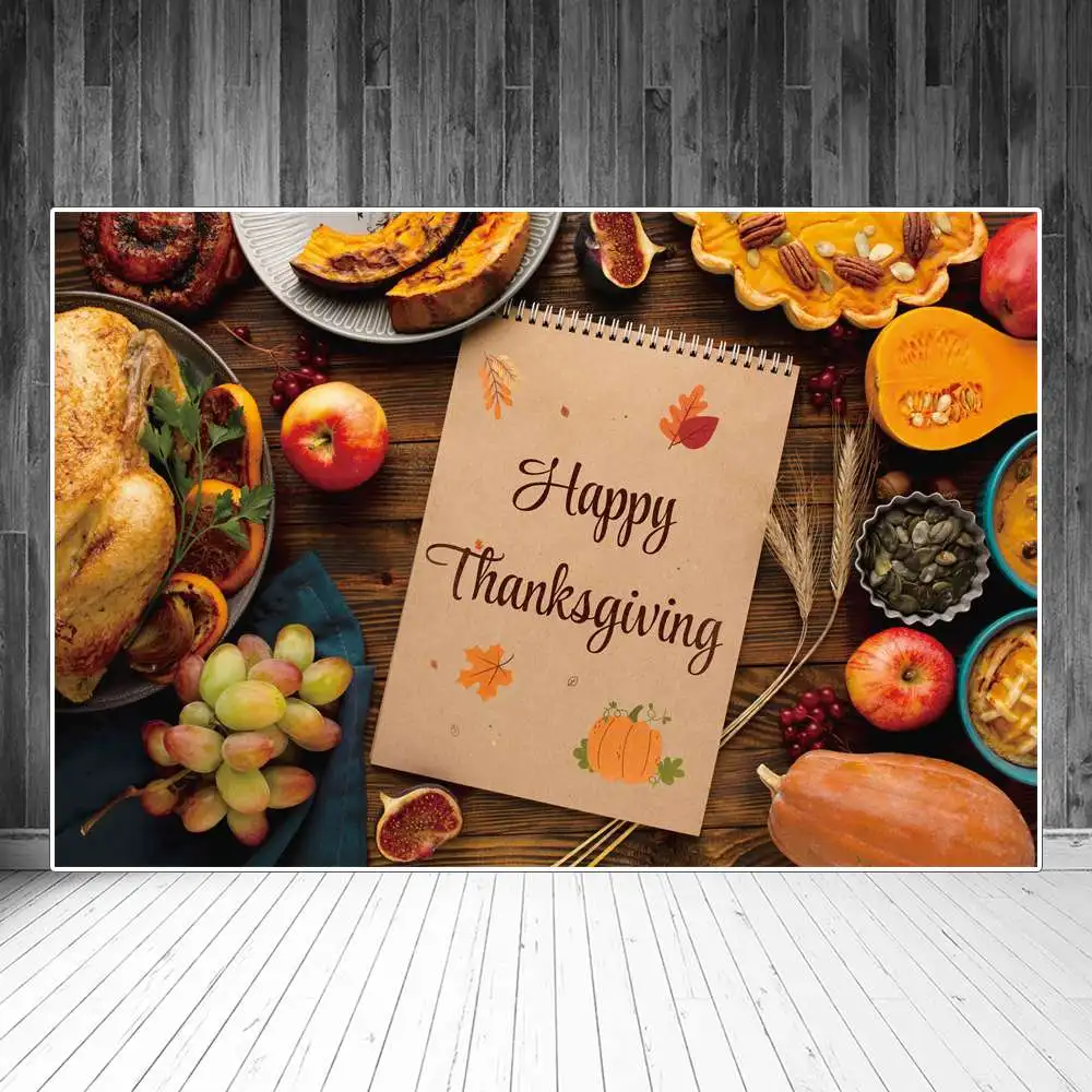 Happy Thanksgiving Photography Backdrops Decoration Turkey Fruit Wooden Planks Sign Baby Photozone Photo Background Accessory
Happy Thanksgiving Photography Backdrops Decoration Turkey Fruit Wooden Planks Sign Baby Photozone Photo Background Accessory