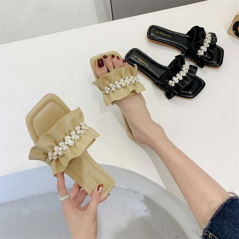 Beach Shoes Slippers Flat Slides Fashion String Bead Slipers Women Sabot Summer Luxury 2022 Rubber Basic PU Female Shoes Slipper
Beach Shoes Slippers Flat Slides Fashion String Bead Slipers Women Sabot Summer Luxury 2022 Rubber Basic PU Female Shoes Slipper