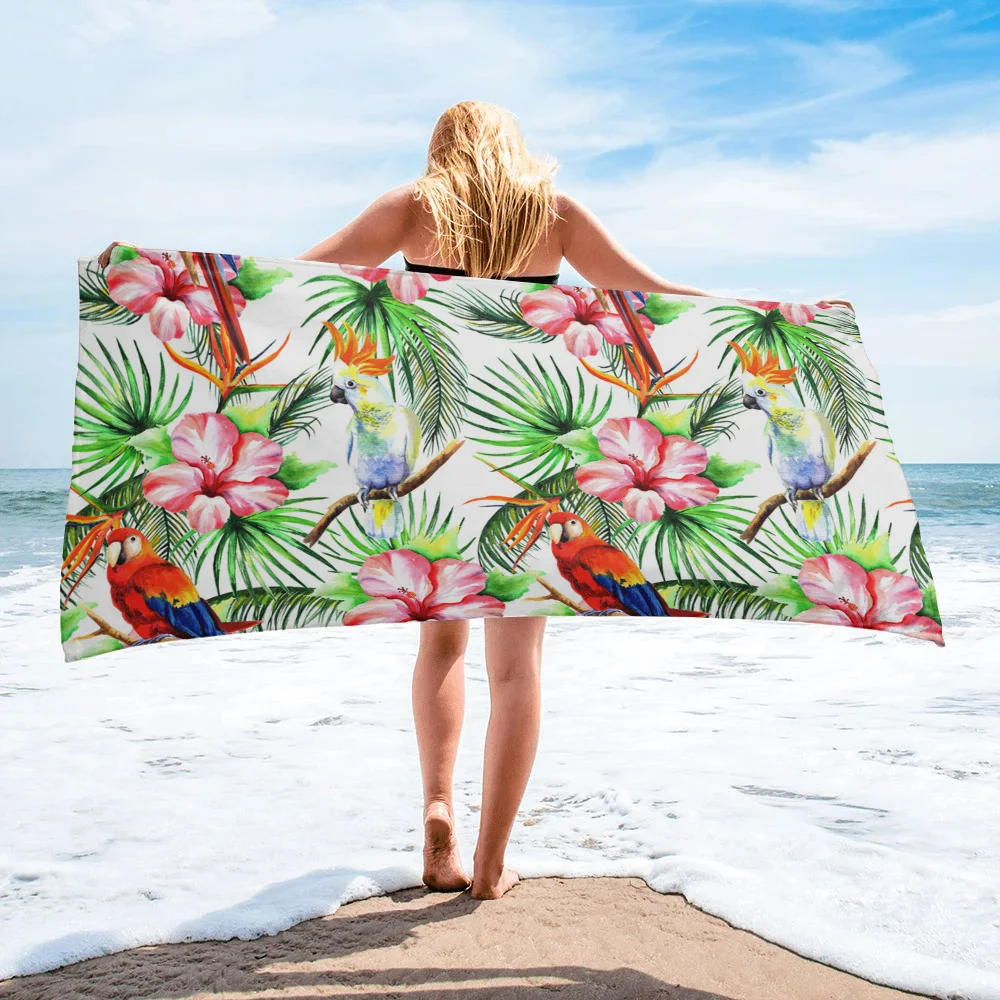Colorful Parrot Tropical Plants Large Bath Towel Camping Bathroom Accessories Microfiber Beach Towel Home Bath Towels for Adults 
Colorful Parrot Tropical Plants Large Bath Towel Camping Bathroom Accessories Microfiber Beach Towel Home Bath Towels for Adults