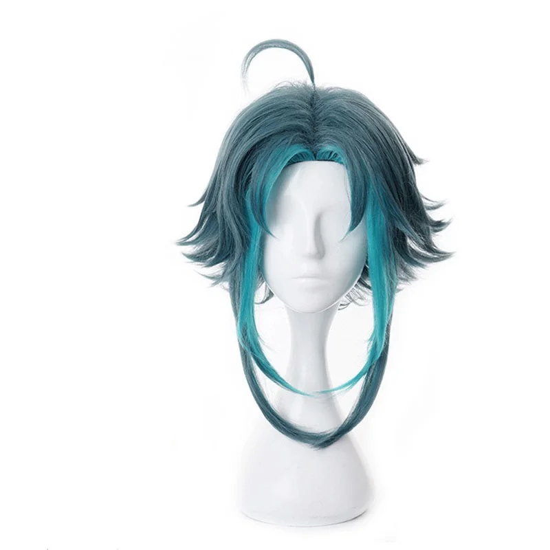 Game Genshin Impact Xiao Dark Green Short Wig Cosplay Costume Heat Resistant Synthetic Hair Men Women Carnival Party Wigs
Game Genshin Impact Xiao Dark Green Short Wig Cosplay Costume Heat Resistant Synthetic Hair Men Women Carnival Party Wigs