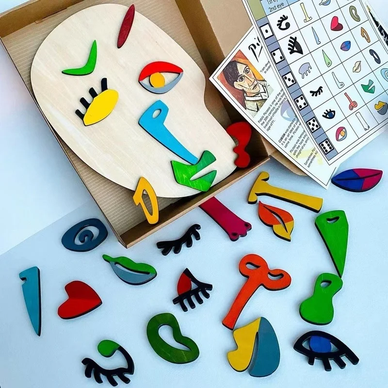 Human Face Detachable Art Wooden Puzzle 3D Puzzle Montessori Color Matching Toy Game Board Child Educational Decompression Toy
Human Face Detachable Art Wooden Puzzle 3D Puzzle Montessori Color Matching Toy Game Board Child Educational Decompression Toy