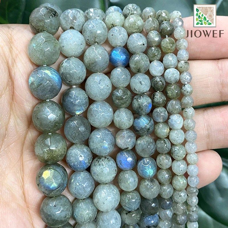 Faceted Natural Gray Labradorite Beads Diy Bracelets Earrings Smooth Round Loose Beads for Jewelry Making 15'' 4/6/8/10/12mm
Faceted Natural Gray Labradorite Beads Diy Bracelets Earrings Smooth Round Loose Beads for Jewelry Making 15'' 4/6/8/10/12mm