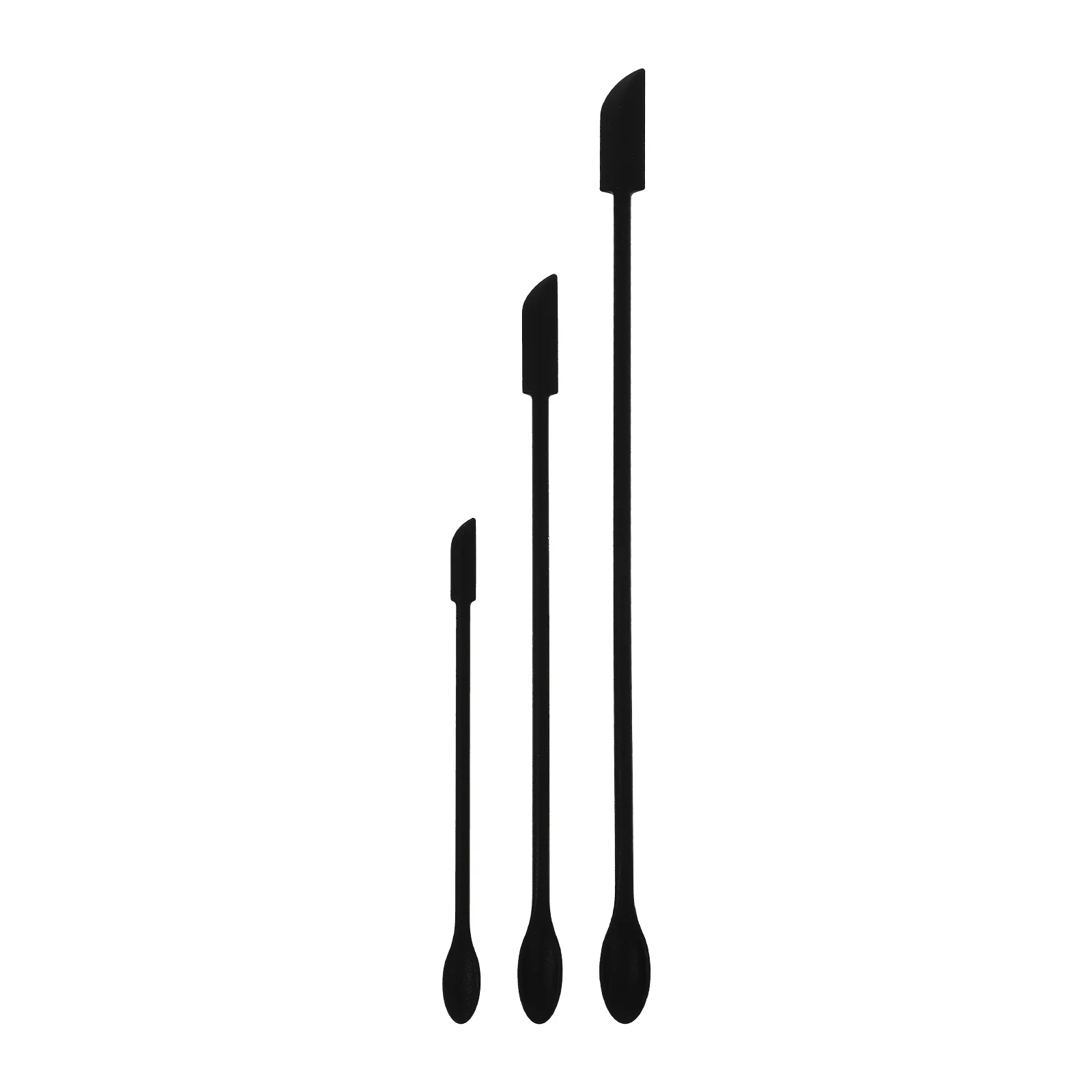 3Pcs Silicone Baking Tools Kitchen Practical Double-headed Scrapers (Black) 
3Pcs Silicone Baking Tools Kitchen Practical Double-headed Scrapers (Black)