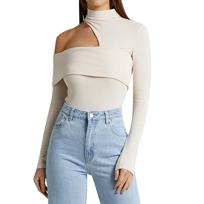 Kayotuas Women T-Shirt Spring Autumn Casual High Collar Turtleneck Solid Color Black New Hollow Out Pullover Tops
Kayotuas Women T-Shirt Spring Autumn Casual High Collar Turtleneck Solid Color Black New Hollow Out Pullover Tops