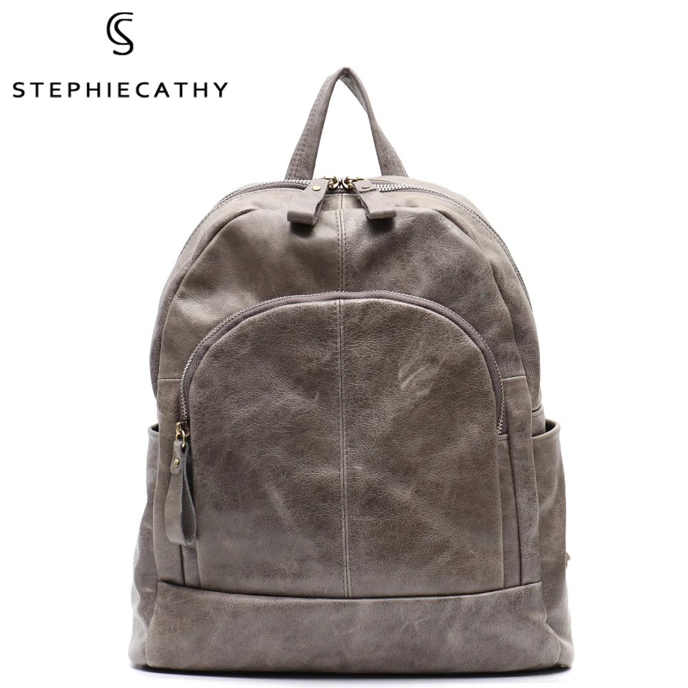 SC Soft Wax Genuine Leather Backpack Men Women Vintage Casual Large Laptop Travel Shoulder Bag Multi Functional School Knapsack
SC Soft Wax Genuine Leather Backpack Men Women Vintage Casual Large Laptop Travel Shoulder Bag Multi Functional School Knapsack
