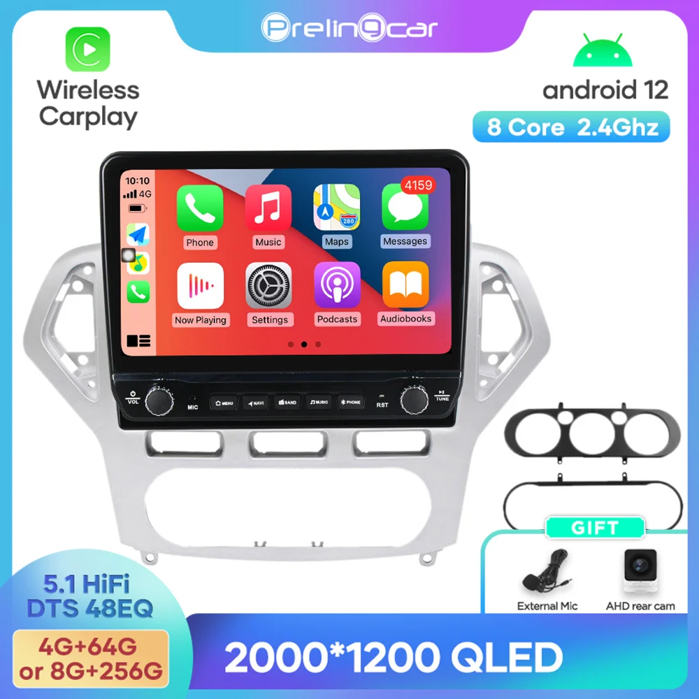 Android 12 DTS Sound For Ford Mondeo 2006-2010 Navigation Multimedia Car Player Radio 2Din Stereo Bluetooth 48EQ Band WIFI
Android 12 DTS Sound For Ford Mondeo 2006-2010 Navigation Multimedia Car Player Radio 2Din Stereo Bluetooth 48EQ Band WIFI