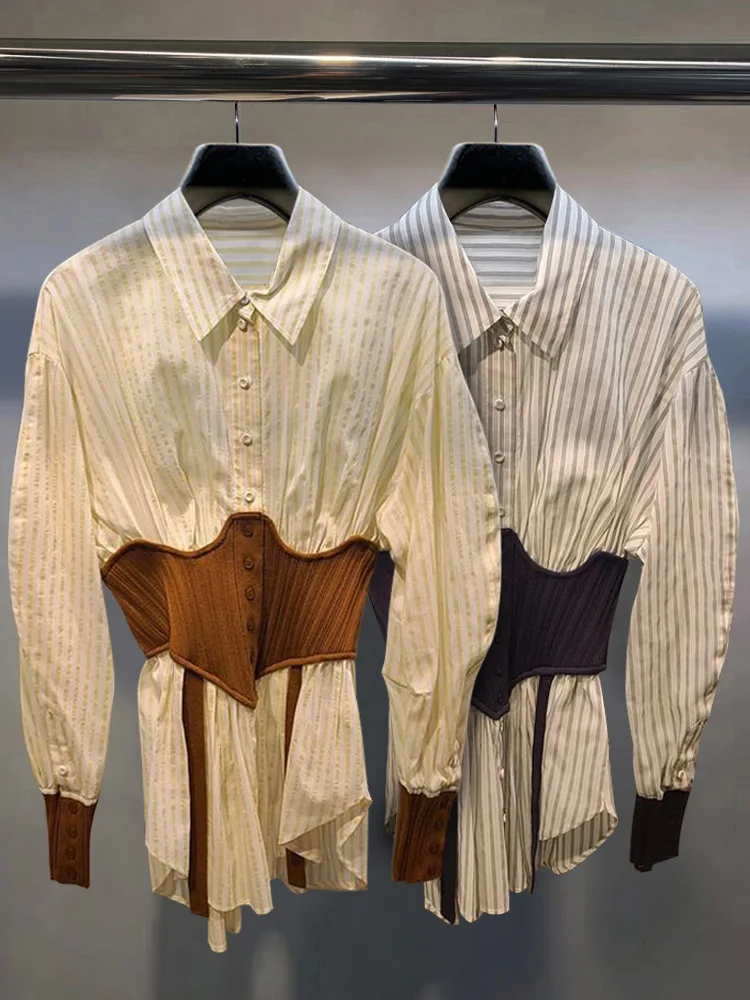 2012 Autumn New Women Fashion Classic Trendy Brand Luxury Design Patchwork Striped Polo Collar Long Sleeve Shirt Dress A2
2012 Autumn New Women Fashion Classic Trendy Brand Luxury Design Patchwork Striped Polo Collar Long Sleeve Shirt Dress A2