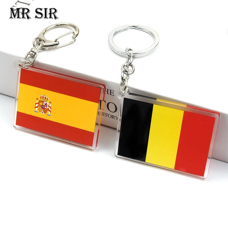 World Flag Keychain Brazil Italy France Spain Russia Flag Acrylic Pendants Key Ring Car Bag Jewelry National Football Lover Gift
World Flag Keychain Brazil Italy France Spain Russia Flag Acrylic Pendants Key Ring Car Bag Jewelry National Football Lover Gift