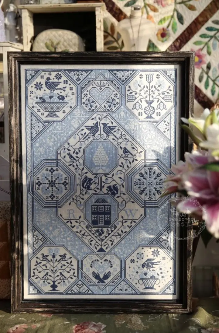 Blue Garden 56-79 Cross Stitch Ecological Cotton Thread Embroidery Home Decoration Hanging Painting Gift
Blue Garden 56-79 Cross Stitch Ecological Cotton Thread Embroidery Home Decoration Hanging Painting Gift
