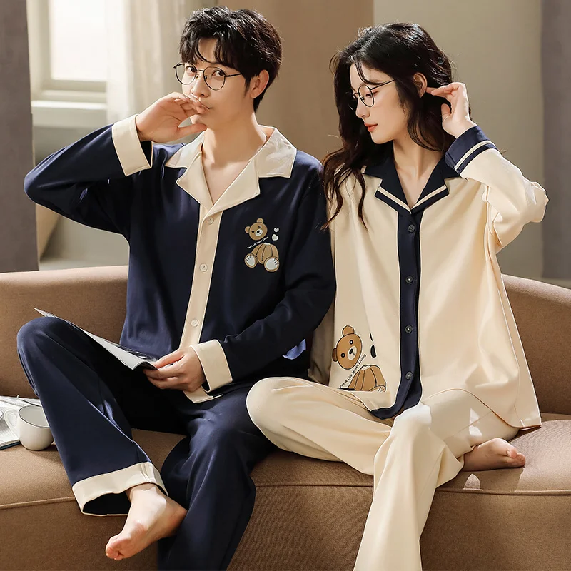 QUHENG Cartoon Anime Couples Pajamas Sets Sleepwear Spring Autumn Women Men 2 pieces Pyjamas Casual Home Clothing Nightgown Suit
QUHENG Cartoon Anime Couples Pajamas Sets Sleepwear Spring Autumn Women Men 2 pieces Pyjamas Casual Home Clothing Nightgown Suit