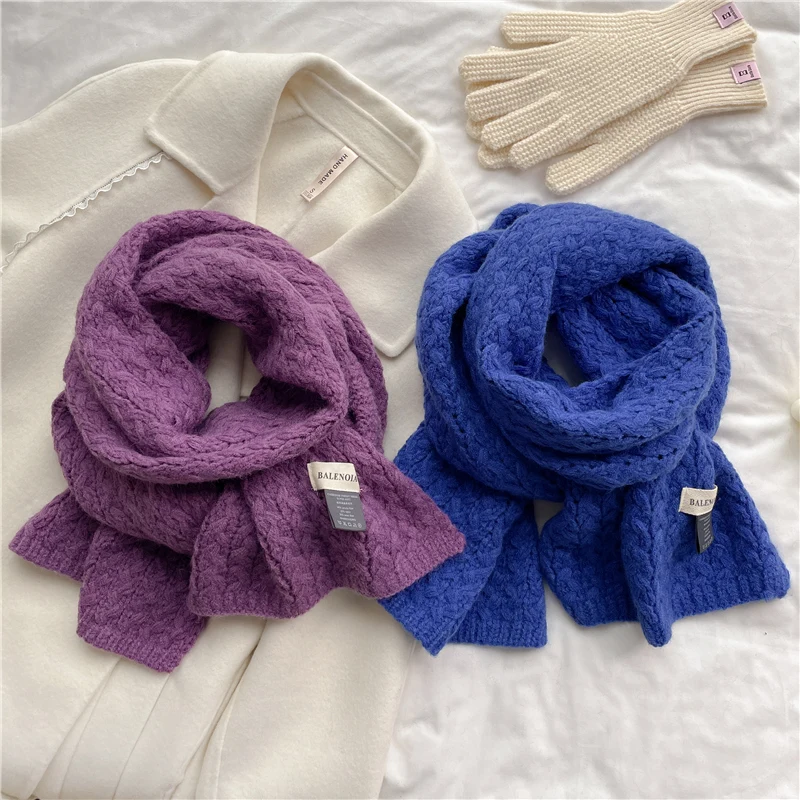 Winter Muffler Woolen Yarn Knitted Scarf for Women Fashion Solid Elastic Korean Style Neckerchief Shawl Wrap Echarpe Femme 2022
Winter Muffler Woolen Yarn Knitted Scarf for Women Fashion Solid Elastic Korean Style Neckerchief Shawl Wrap Echarpe Femme 2022