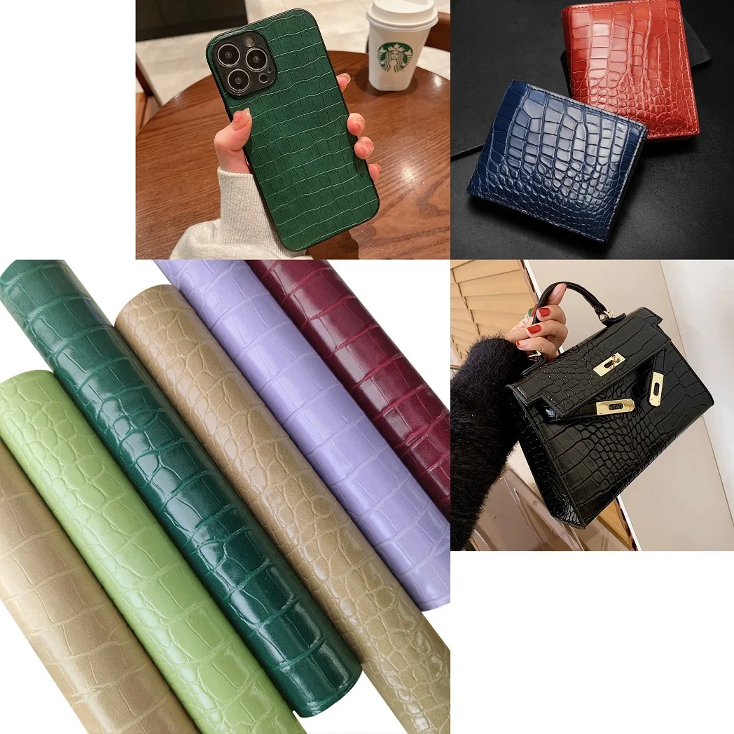 Candy jelly color Crocodile Skin Embossed Faux Leather Sheets Soft Auto Fabric Leatherette for upholstery/purses Sewing material
Candy jelly color Crocodile Skin Embossed Faux Leather Sheets Soft Auto Fabric Leatherette for upholstery/purses Sewing material