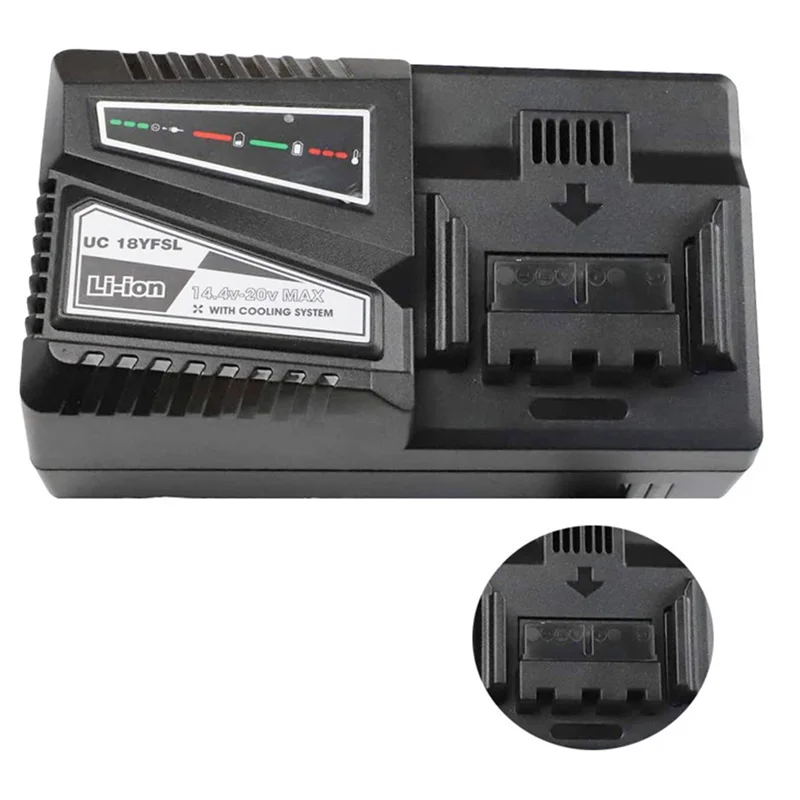 UC18YSFL -Ion Battery Charger Charging Current 4.5A for 14.4V 18V Battery BSL1815 BSL1820 BSL1830,US Plug
UC18YSFL -Ion Battery Charger Charging Current 4.5A for 14.4V 18V Battery BSL1815 BSL1820 BSL1830,US Plug