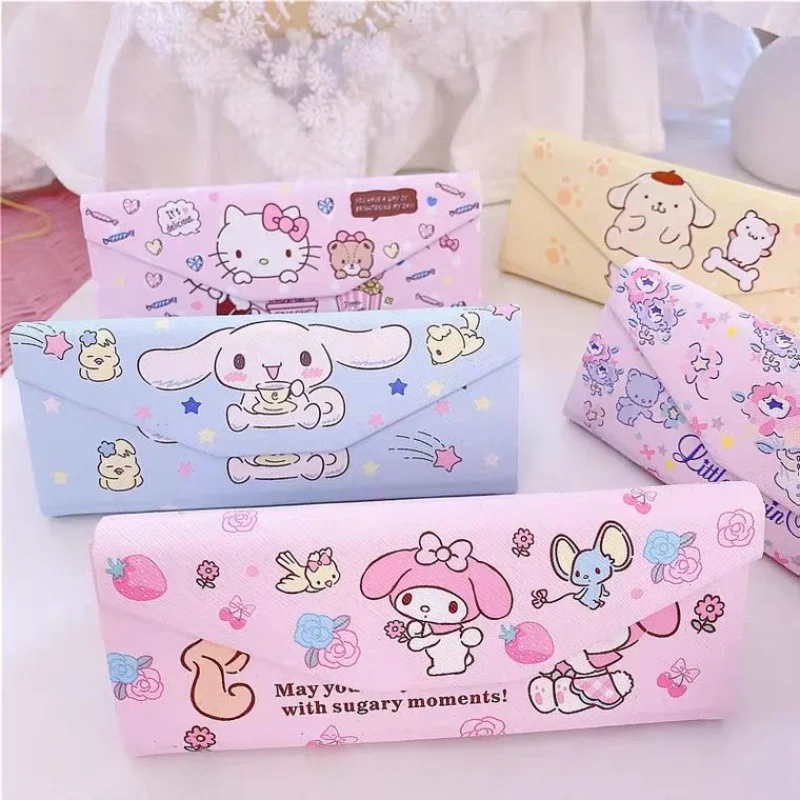 Tomy Sanrio Peripherals Hello Kitty Kuromi Glasses Case Kawaii Foldable Storage Box Store Myopia Plain Kid Glasses Box Girl Gift
Tomy Sanrio Peripherals Hello Kitty Kuromi Glasses Case Kawaii Foldable Storage Box Store Myopia Plain Kid Glasses Box Girl Gift