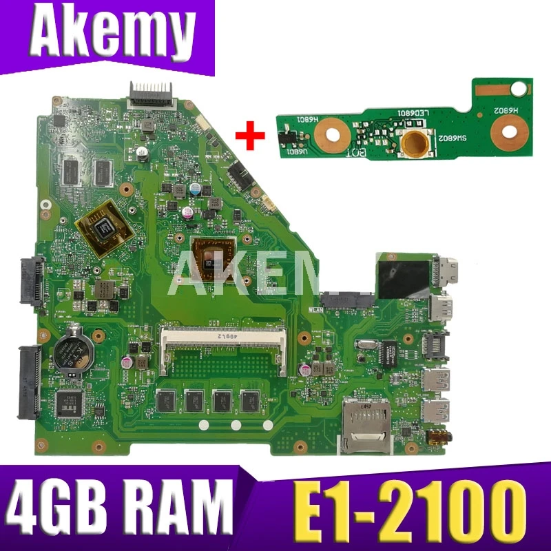 X550EP Motherboard E1-2100 CPU 4GB RAM For ASUS X550E X550EP X550E D552E X552E Laptop motherboard X550EP Mainboard test 100% OK
X550EP Motherboard E1-2100 CPU 4GB RAM For ASUS X550E X550EP X550E D552E X552E Laptop motherboard X550EP Mainboard test 100% OK