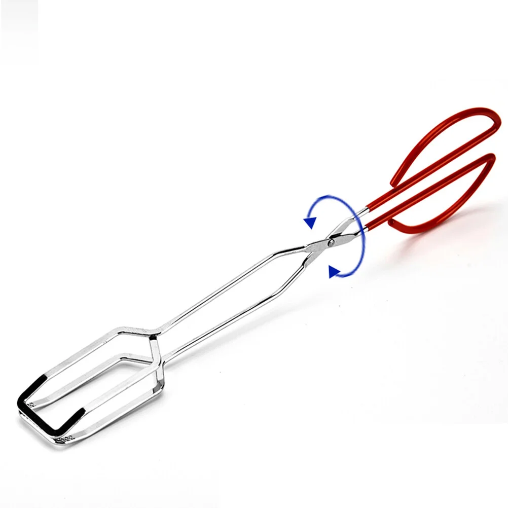 

Scissor Handles Tongs Stainless Steel BBQ Bread Cake Clip Multifunctional Food Serving Buffet Tong for Barbecue Kitchen Party